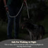 VIVAGLORY Dog Leash - Heavy Duty 4FT Nylon Lead with Aluminum Clasp & 2 Padded Handles, Black