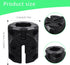 LaWana Kayak Rail Adapter, Black Kayak Rail Mount Compatible with Hobie H-Rail and MightyMount Duo Rails, Kayak Fishing