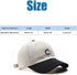 YOLAI Unisex Outdoor Embroidered Baseball Cap with Color Blocking