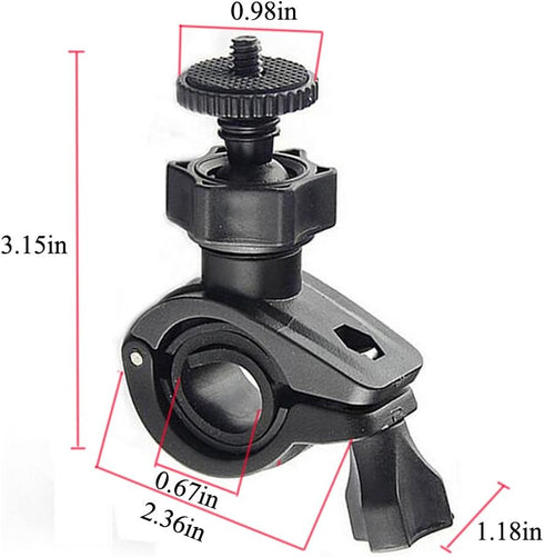 Walway Motorcycle Handlebar Mount Adapter Universal Bike/Bicycle Bracket Mount Holder for GoPro Hero/Bluetooth