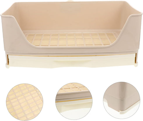 Bunny Potty Trainer Durable Animal Toilet with Large Mesh Design for Easy pet Litter Tray for Rabbits Guinea Pigs