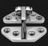 Heavy Duty Long Reach Marine Hatch Hinge 316 Stainless Steel with Removable Pin 2.75" x 2.6" (1PC)