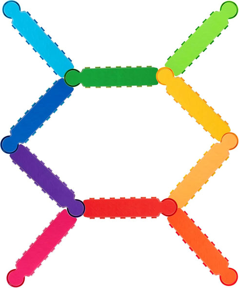 Colorful Interlocking Balance Beams for Kids - Enhance Motor Skills