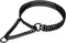 Black Stainless Steel Dog Chain Collar, Adjustable Chew Proof Metal Cuban Link Collar for Large Medium Small Dogs