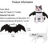 Pet Cat Bat Wings for Halloween Party Decoration, Puppy Collar Leads Cosplay Bat Costume Accessories