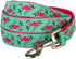 Blueberry Pet Essentials 2 Patterns Durable Dog Leash, Pink Flamingo on Light Emerald, 5 ft x 3/4", Medium, Basic Nylon
