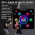 HTASKTEXEH 2025 9 420 7 Kids Musical Boxing Machine Comes with Boxing Gloves, Modes, Levels, Lights, wall-Mounted