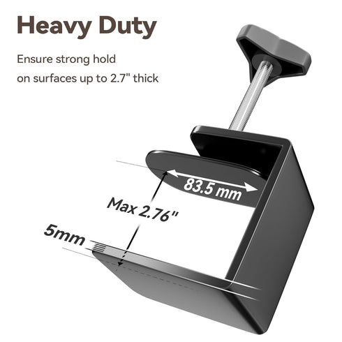 42" 27"-39" 2.76", Hammock 2 Trimming Adjustable Pet Grooming Arm for Table: Height & Width, Clamp Fits Up to Includes