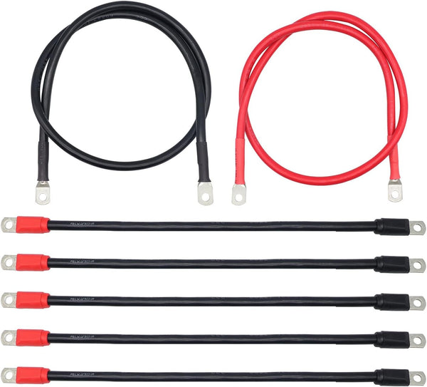 Golf Cart Heavy Duty Battery Cable Set - 7 PCS 4 Gauge for 1994-Up Club Car DS & Precedent