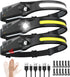 Rechargeable Headlamp 3PCS, 230° Wide Beam LED Headlamp with Motion Sensor, 5 Modes for Camping Gear