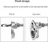 Heavy Duty 316 Stainless Steel Boat Cam Latch, Marine Flush Hatch Pull with Back Plate