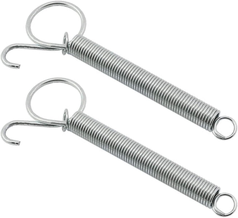 ZRM&E 2pcs 115mm Multifunctional Cage Door Spring Hook, Metal Finger Spring Latch Hook for Pet Cage Door