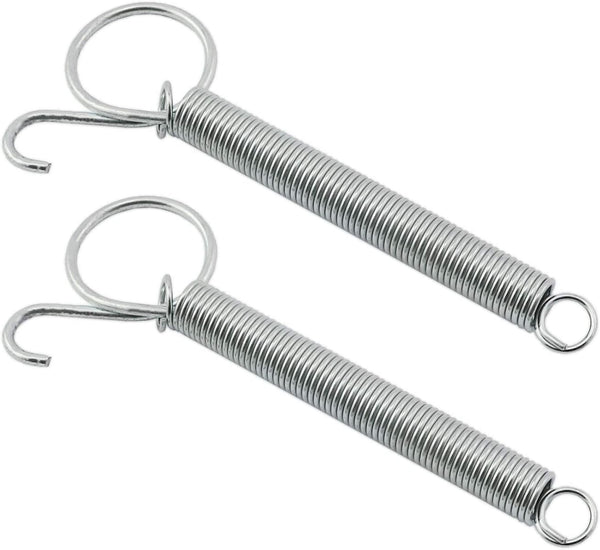 ZRM&E 2pcs 115mm Multifunctional Cage Door Spring Hook, Metal Finger Spring Latch Hook for Pet Cage Door