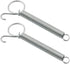 ZRM&E 2pcs 115mm Multifunctional Cage Door Spring Hook, Metal Finger Spring Latch Hook for Pet Cage Door