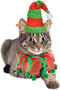 Vehomy Cat Christmas Costume, Elf Hat and Bell Collar Xmas Pet Costume Accessories for Cat and Puppy, 2Pcs