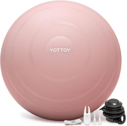 YOTTOY Anti-Burst Exercise Ball for Working Out, Yoga & Pregnancy, Extra Thick