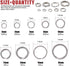 Hilitchi 210Pcs Fishing Tackle Split Rings, High Strength Stainless Steel, 9 Sizes for Heavy Fishing Lures Connector