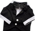 GabeFish Pets Wedding Jackets Suit for Dogs with Bow Tie, Black Tuxedo, Small