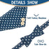 EXPAWLORER Dog Collar and Leash Set, Classic Plaid Bow Tie and Bandana Collar with Bell, Adjustable for Small Medium