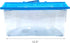 12.5 inches Needzo Hermit Crab Tank with Carrier Handles, Plastic Terrariums for Reptiles, Crabs, Lizards, and More