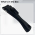 Detachable Pan Handle Replacement with Fish Tail Grip, Black Handle for Cookware, Security Lock, Heat Resistant, Metal