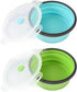Large Collapsible Dog Bowls, 2 Pack 27 OZ Travel Bowls with Lids for Large Dogs, Lightweight Leak Proof Feeder