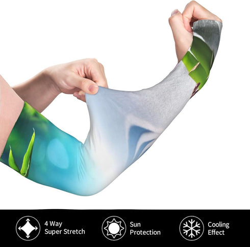 Cghjklzxv Spa, Sand Orchid And Massage Stones In Le Jardin Zen Sunny Meditation Ice Silk Arm Guard, Lightweight