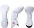 Golf Head Covers Driver Fairway #3#5 Hybrid USA Flag Memory Foam, for Men Women (Black or White)