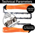 Pocket Survival Hand Chainsaw with Paracord Handle - Ideal Outdoor Camping, Hiking, Fishing, Hunting Emergency Tool
