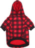 Plaid Dog Sweaters Hoodies for Dogs Cats, Warm Soft Sweatshirts for Christmas and Everyday Wear (X-Large)