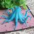4 PCS Fluorescent Artificial Octopus Aquarium Ornament with Suction Cup for Fish Tank Decoration