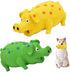 Pig Squeaky Dog Toy, 2 PCS Interactive Rubber Dog Chew Toy -