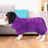 JUSHZ Microfiber Dog Towels for Drying Dogs Large Dog Towel Medium Small Absorbent Robe Personalised Coat Pet Hooded