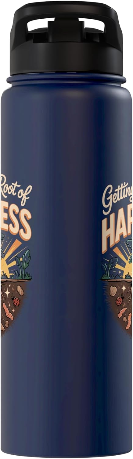Vegetables Carrots Lover Gifts Getting To The Root Of Happiness Carrot Lover Stainless Steel Insulated Water Bottle