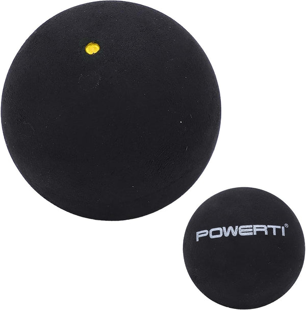 Single Dot Squash Ball, 37mm Beginner Rubber Squash Racket Ball for Competition Training