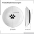 Dorakitten Ceramic Cat Bowls, 3 Packs, No Whisker Fatigue Wide Shallow Cat Dishes with Non-Slip Silicone Bottom
