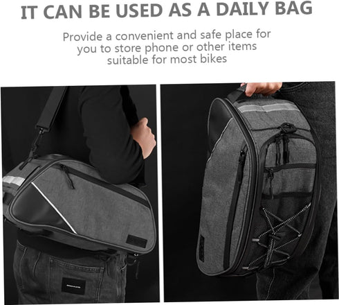 BESPORTBLE Bike Seat Pouch Rear Storage Bag for Capacity Saddle Bag Reflective Strips for Riding for Tools Gadgets
