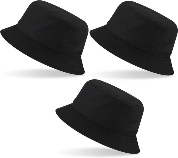 Zhanmai 3 Pcs XXL Bucket Hat | Oversize Fisherman Hats for Big Head, Unisex Travel Beach Hat