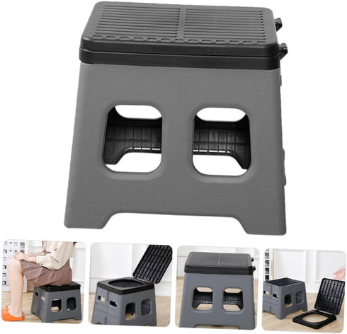 balacoo Portable Car Folding Toilet Compact Emergency Potty for Camping Outdoor Travel Road Trips Made Material