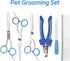 6-Piece Pet Grooming Scissors and Nail Clippers Set - Professional Dog and Cat Grooming Tools