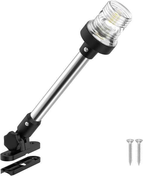 12 Inches Pontoon Stern Light Bimini Mount, Bimini Light for Pontoon Boat
