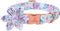 Lionheart Glory Dog Collar, Adjustable Purple Floral Pattern Collar for Large Dogs