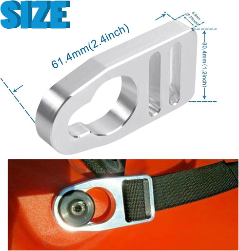 Strap Replacement Buckle Clip Aluminum Seat Clips for Lifetime Emotion Style Button Type Kayak Seats