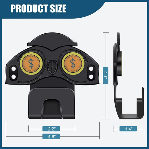 GUNPJONE Magnetic Gun Holster with Trigger Guard for Vehicle, Truck, Safes, Walls
