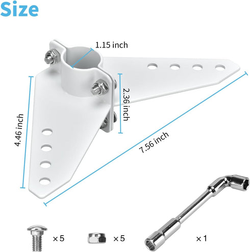 Haoguo Steering Triangle, Compatible with Newport NK-180S Brushless Kayak Motor, Stainless Steel Structure
