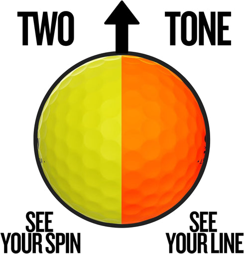 Srixon Q-Star Tour Divide Golf Balls - Enhanced Visibility & Performance
