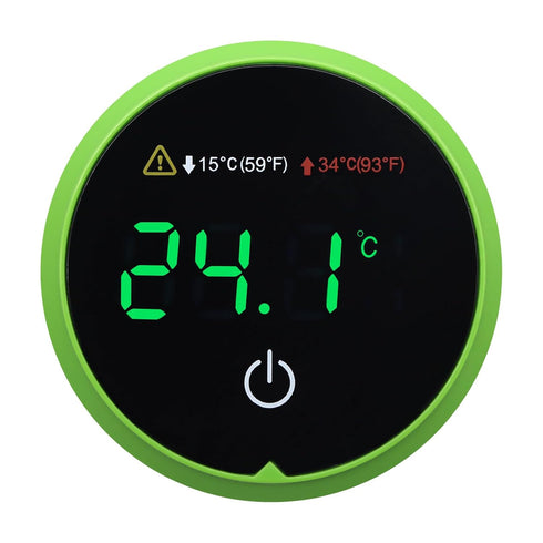 Digital Fish Tank Thermometer with LED Display, Cordless Temperature Sensor, HI/LO Alarm, Touch Screen
