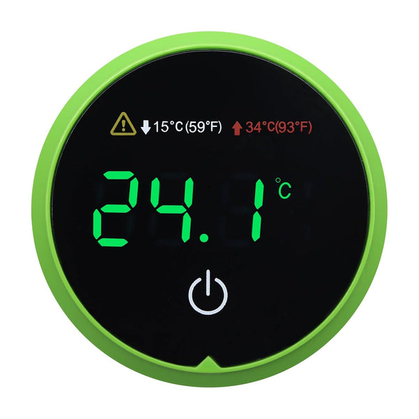 Digital Fish Tank Thermometer with LED Display, Cordless Temperature Sensor, HI/LO Alarm, Touch Screen