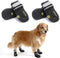 Teamoo Dog Snow Boots for Winter, Waterproof Anti-Slip Booties for Medium Large Dogs, Black Size 8
