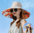 Super Wide Brim Packable Sun Hat for Women, Reversible Double-Sided UV Protection Beach Bucket Cap